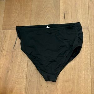 High Waisted Black Maternity Swim Bottoms